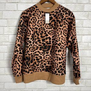 NWT Tan Leopard Sweater